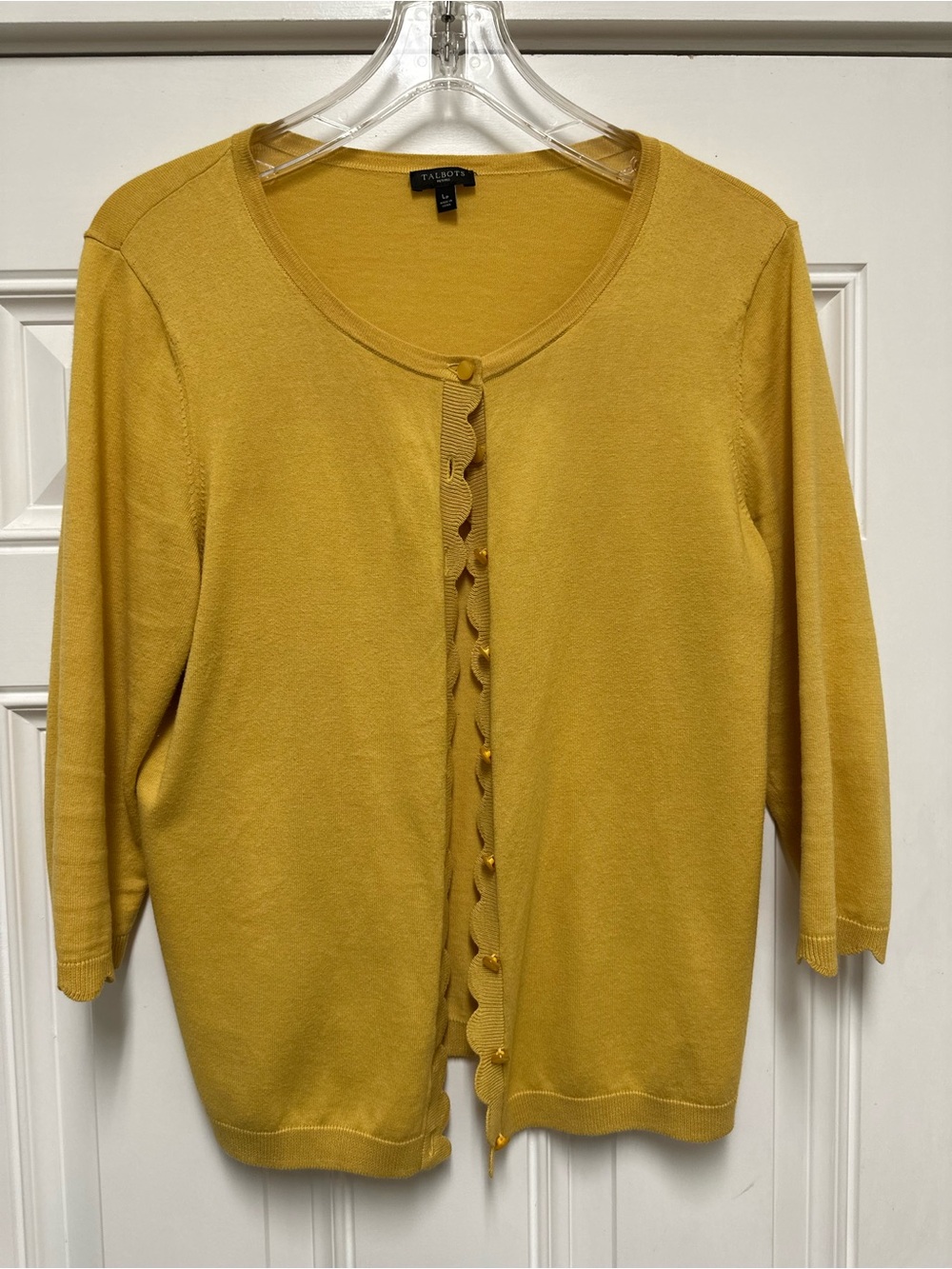 Talbots Women’s Large Petite Yellow Sweatee